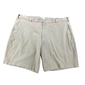 Peter Millar Shorts Mens 42 Khaki Pima Cotton & Spandex Golf Causal Chino